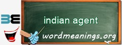 WordMeaning blackboard for indian agent